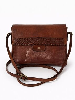 The Bridge Brown Leather Crossbody Bag  Saddle bag Vintage
